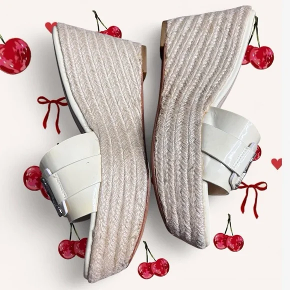 Coach Women's Beige Logo Mules - Picture 2 of 4